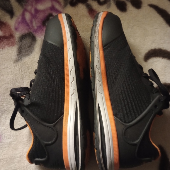 Timberland Pro Steel Toe Anti Fatigue Sneakers Size 7W Black Gray and Orange - Picture 2 of 5